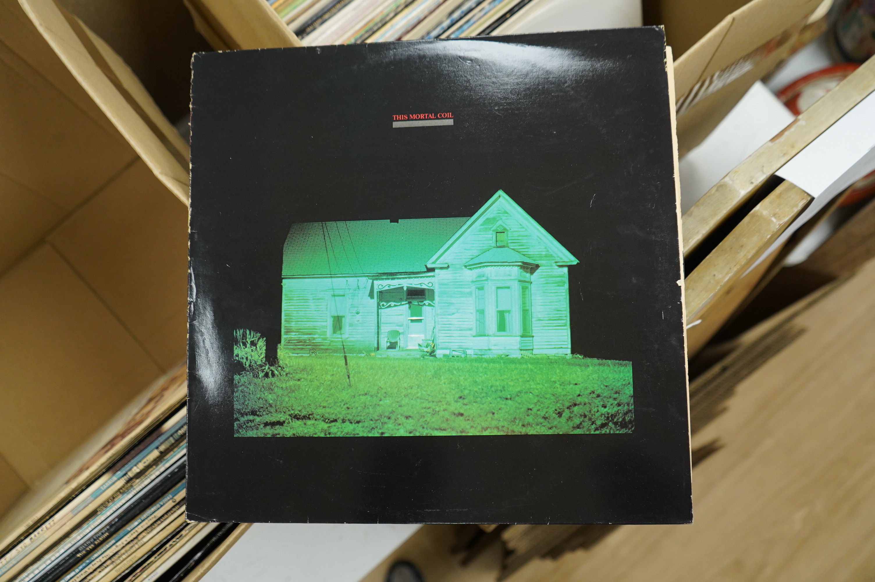 Seventy-two LP record albums and a few 12” singles, artists including; Bob Dylan, Martin Carthy, Steve Hackett, the Bonzos, Steeleye Span, Jethro Tull, Joan Baez, Enya, The Beach Boys, Dr Hook, The Monkees, the Herd, Dia